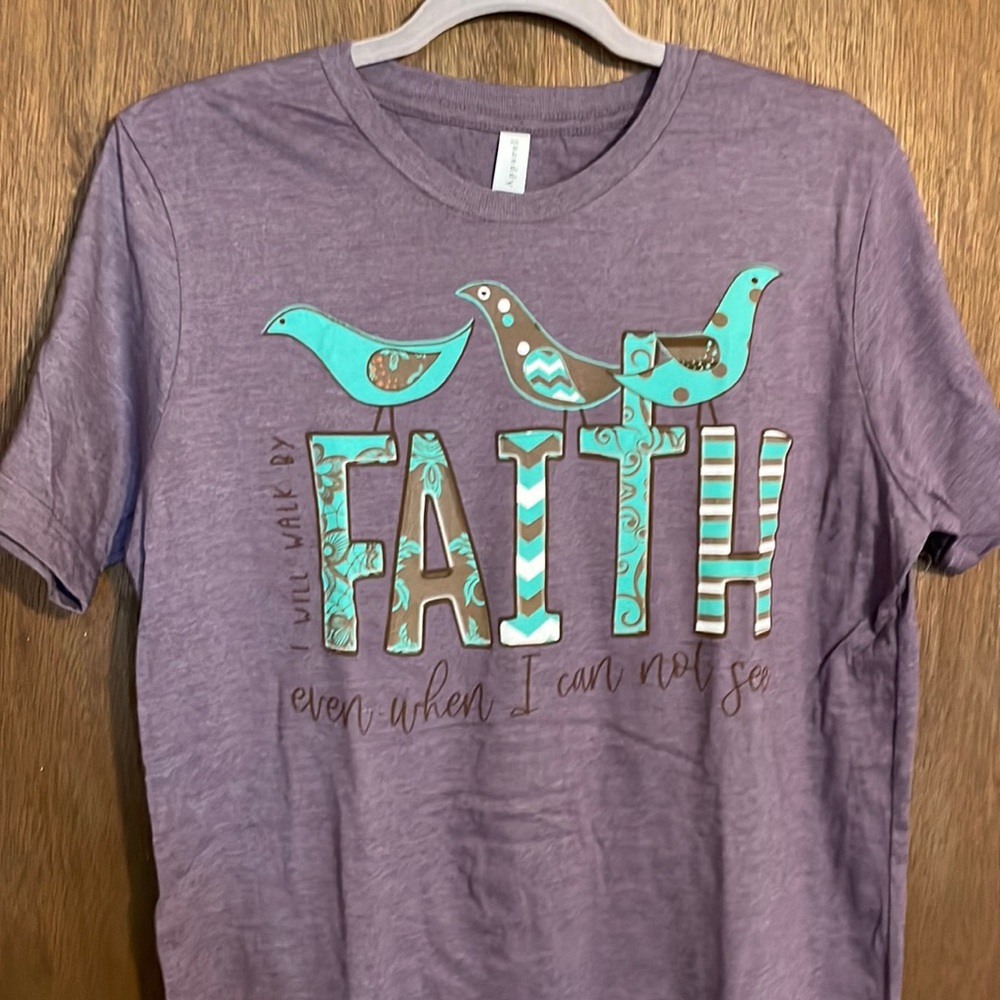 2 Love In Faith T-shirts! Women’s size Medium! Tshirt is soft & comfortable!
